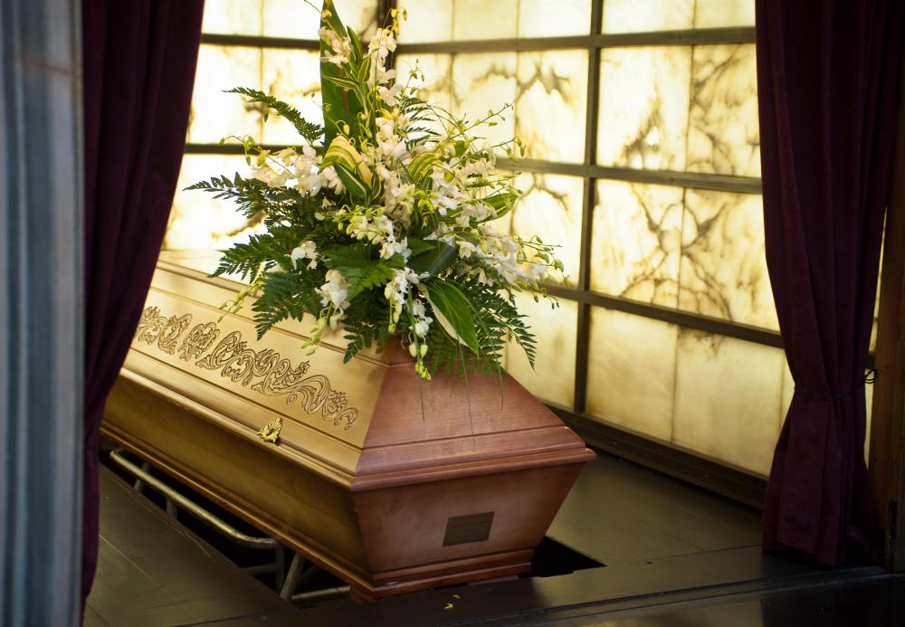 Some morticians sell caskets from their funeral parlors.