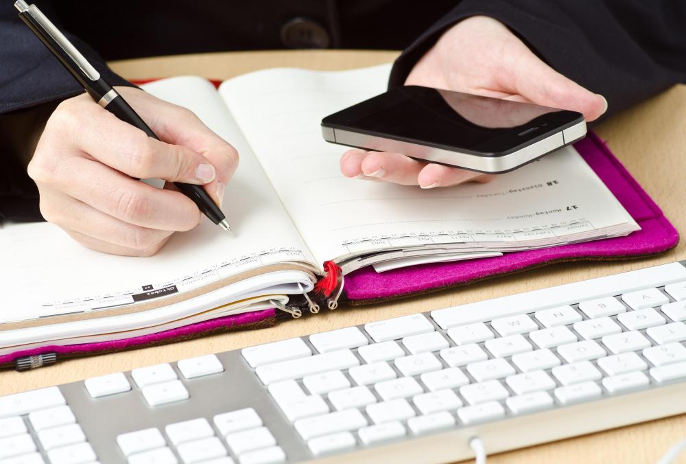 An administrative assistant runs errands, manages an office, files, types and handles a range of other tasks for his or her boss.
