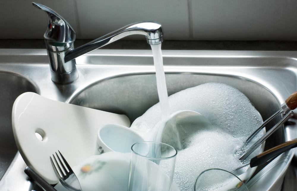 A kitchen steward may wash dishes.