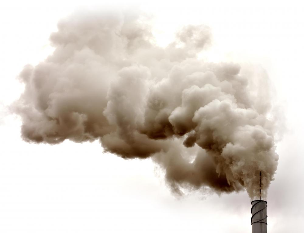 Emissions from factories can be a serious environmental problem.
