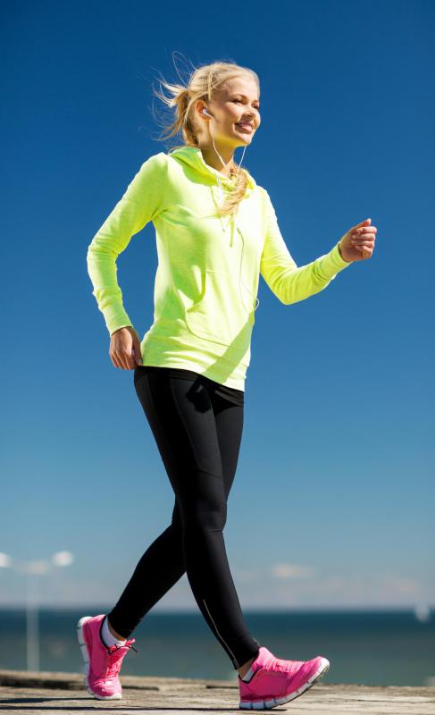 Taking a brisk walk during the day may help productivity during working hours.