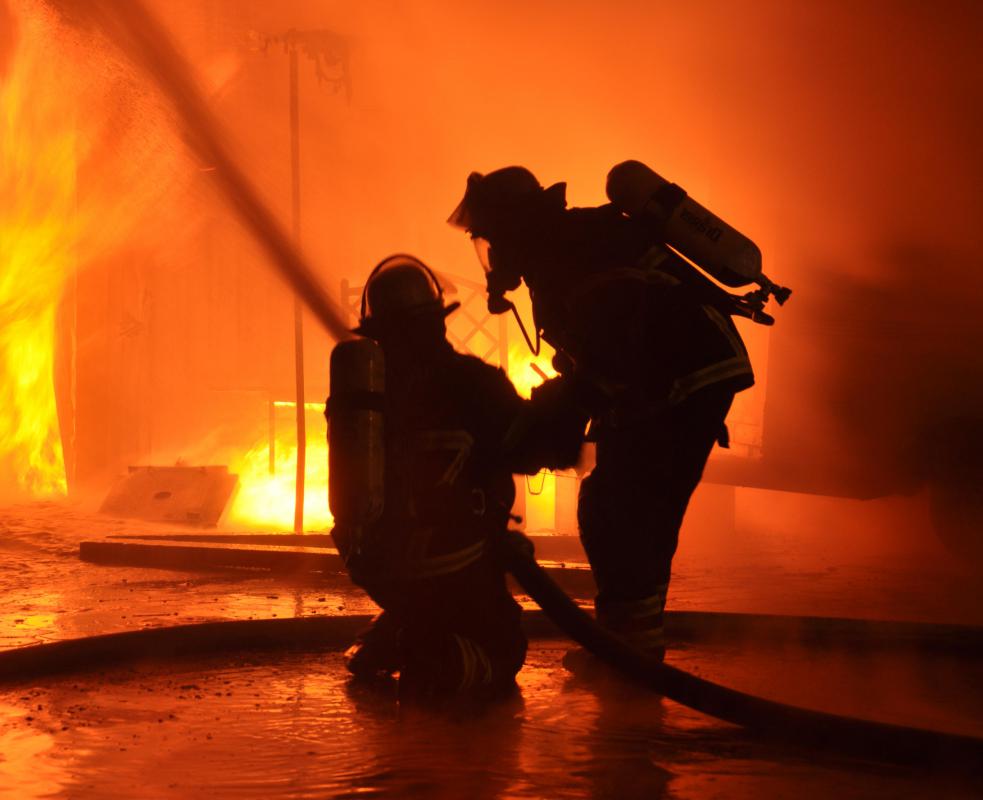 Firefighters must possess excellent vision and hearing.