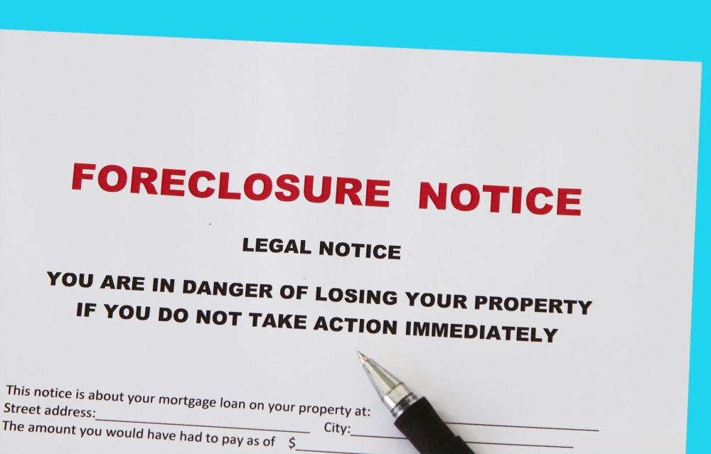 Borrowers who are unable to meet the terms of their mortgage may face bank foreclosure.