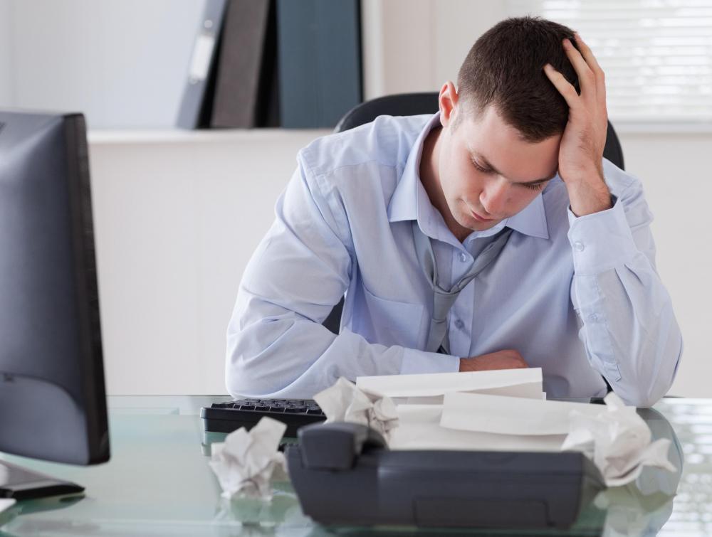 Someone who feels stuck in what he sees as a dead end job might feel stressed or depressed.