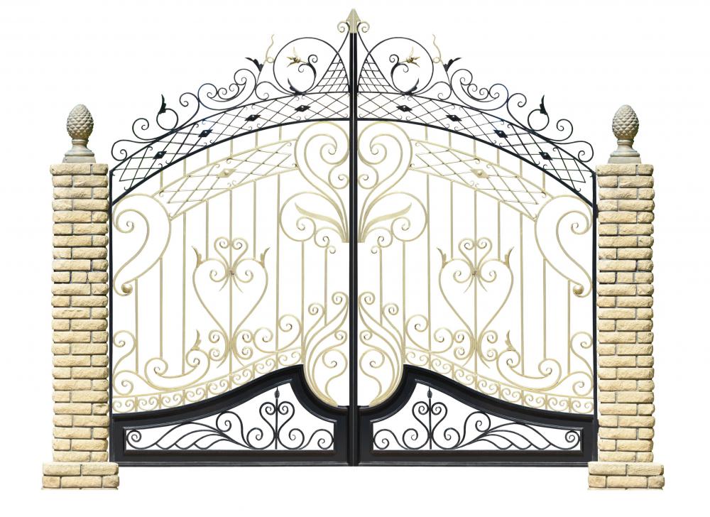 A blacksmith may make ornamental wrought iron gates.
