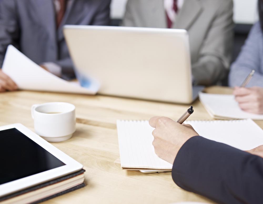 Project coordinators may organize meetings to make sure members are on the same page.