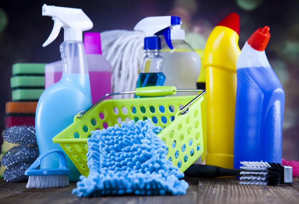 Crime scene cleaners may need a variety of cleaning agents depending on the type of crime that was committed.