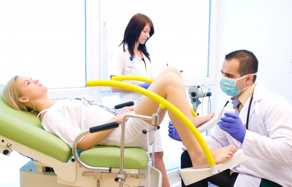Gynecologists perform medical exams of women's reproductive organs.