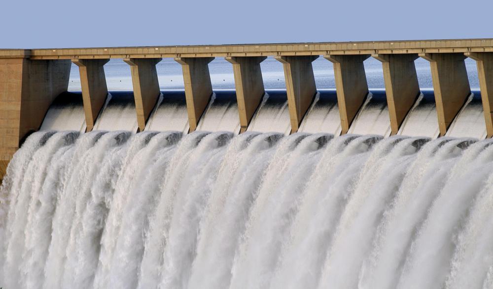 Some water resources engineers work on hydroelectric dams.