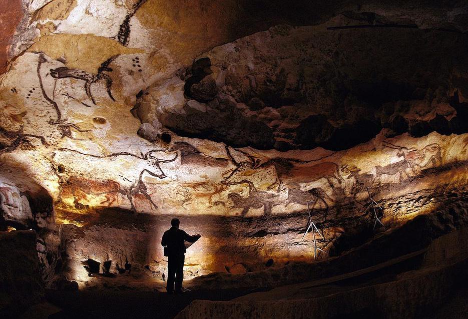 Some of the earliest known paintings were made by prehistoric humans at the caves of Lascaux.
