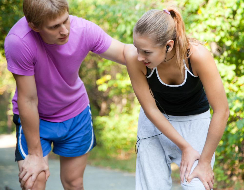 Sports trainers may work with athletes preparing for a marathon.