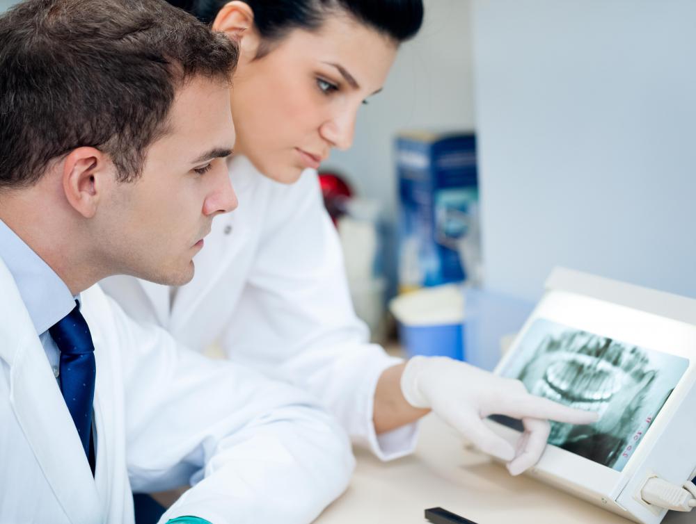 Dental assistants often work work dental x-rays.