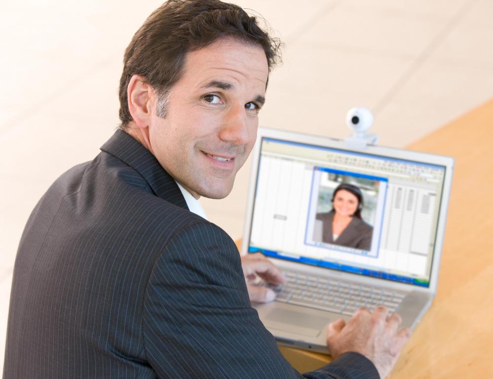 Video conferencing allows students to communicate with distance learning teachers in real-time.