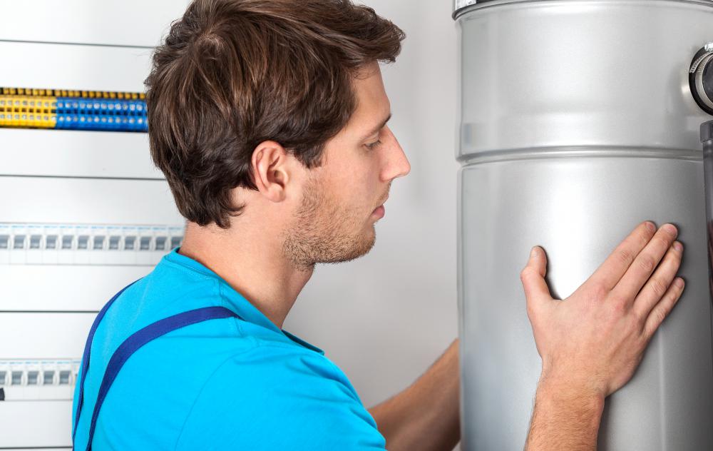 An HVAC technician may repair or install home boiler systems.