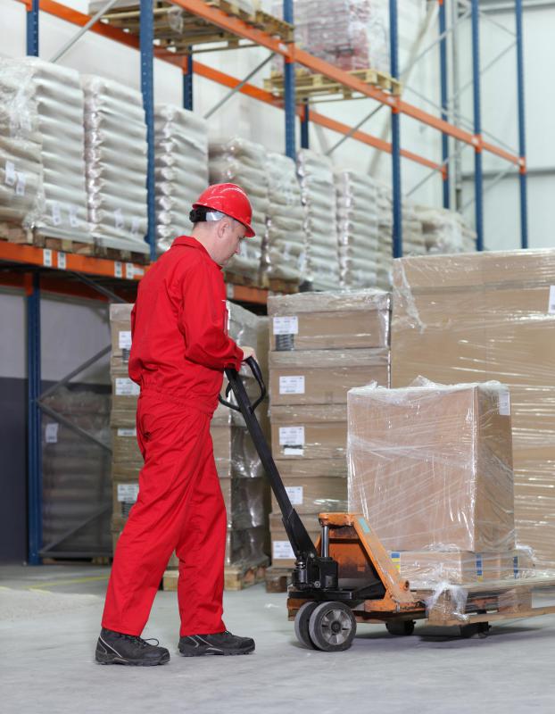 Assemblers may be required to handle pallet jacks.