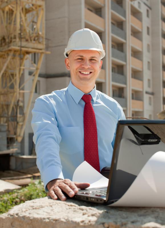 It is common for a construction engineer to work on-site throughout the building phase.
