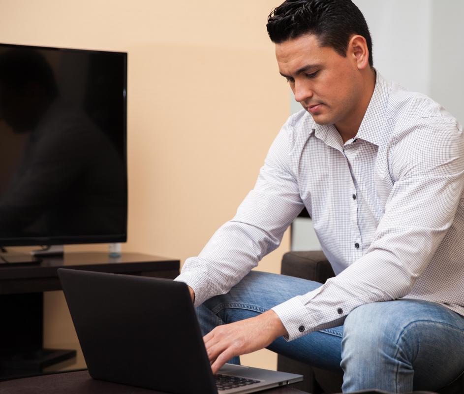 Online journalists typically telecommute, meaning they can work from home.