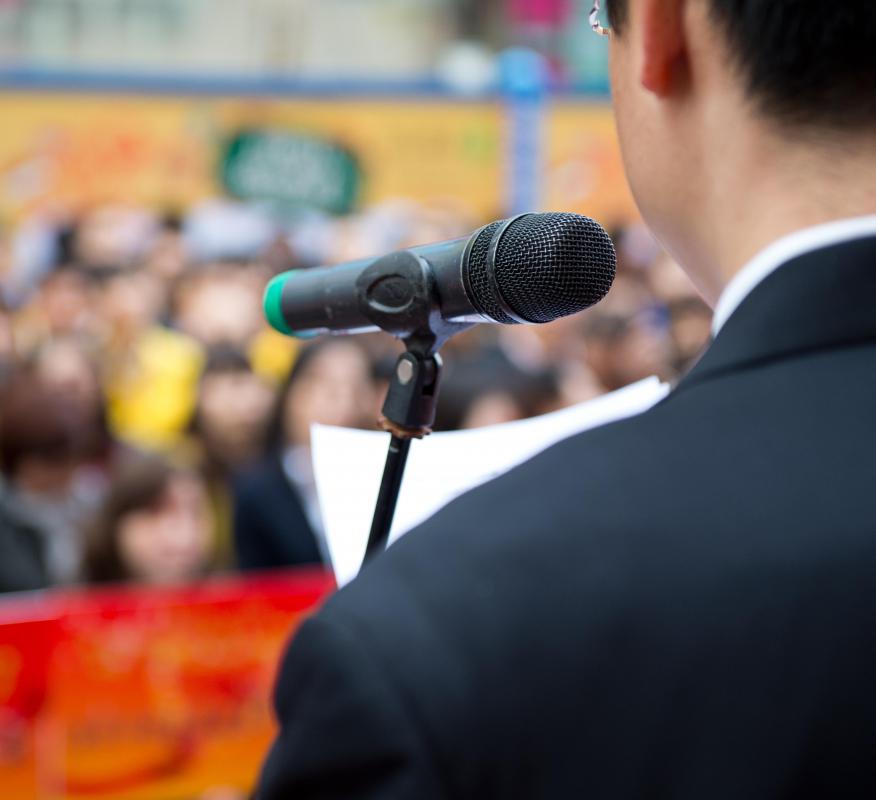 A naturalist should have a background in public speaking.