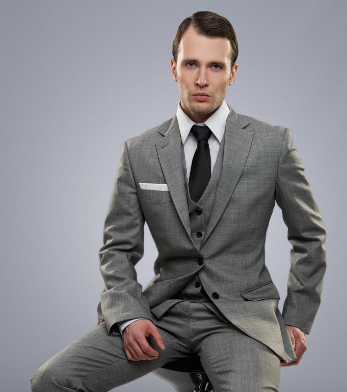 Male fashion models are often used to advertise suits and other forms of business attire.