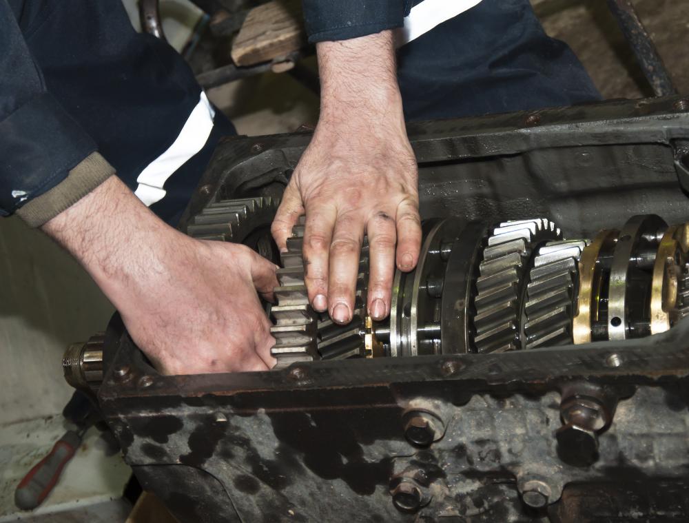 Diesel mechanics often work on transmissions.