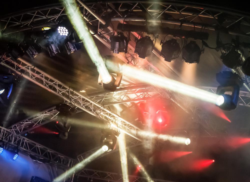 Nightclubs may offer light and laser effects for dancers.