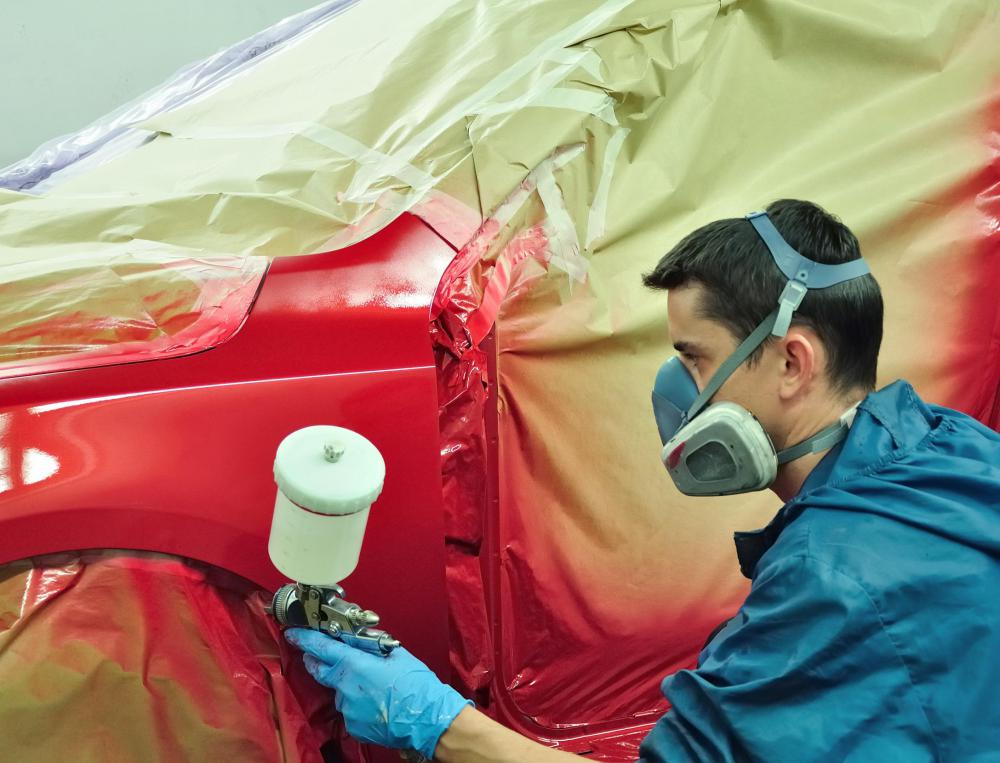 Auto body mechanics may specialize in painting.