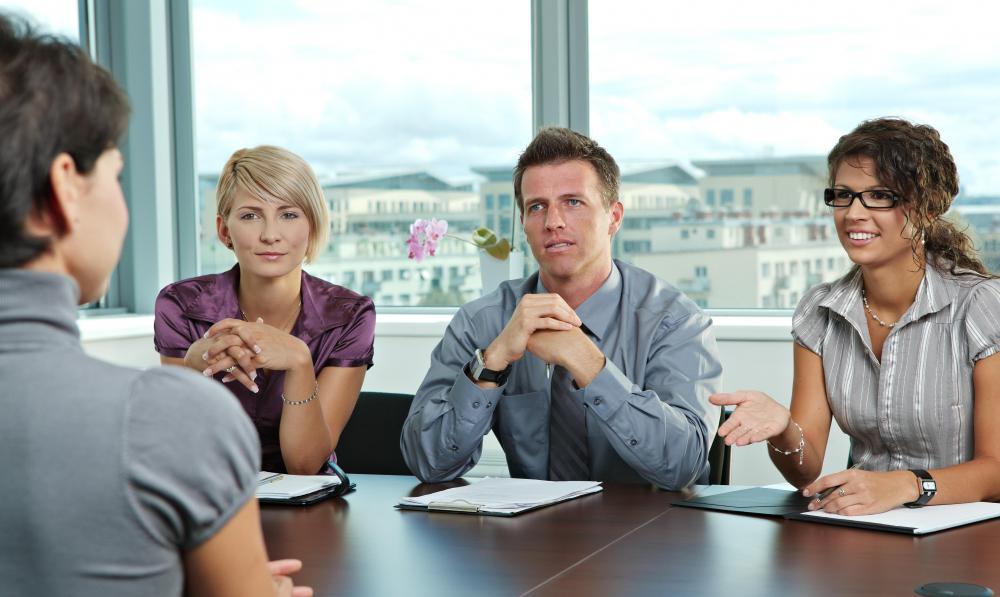 Prospective air 911 operators will usually participate in a panel interview.
