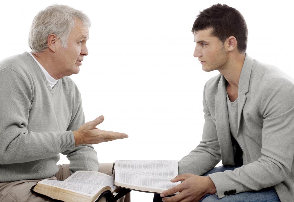 An ordained minister may offer religious counseling.