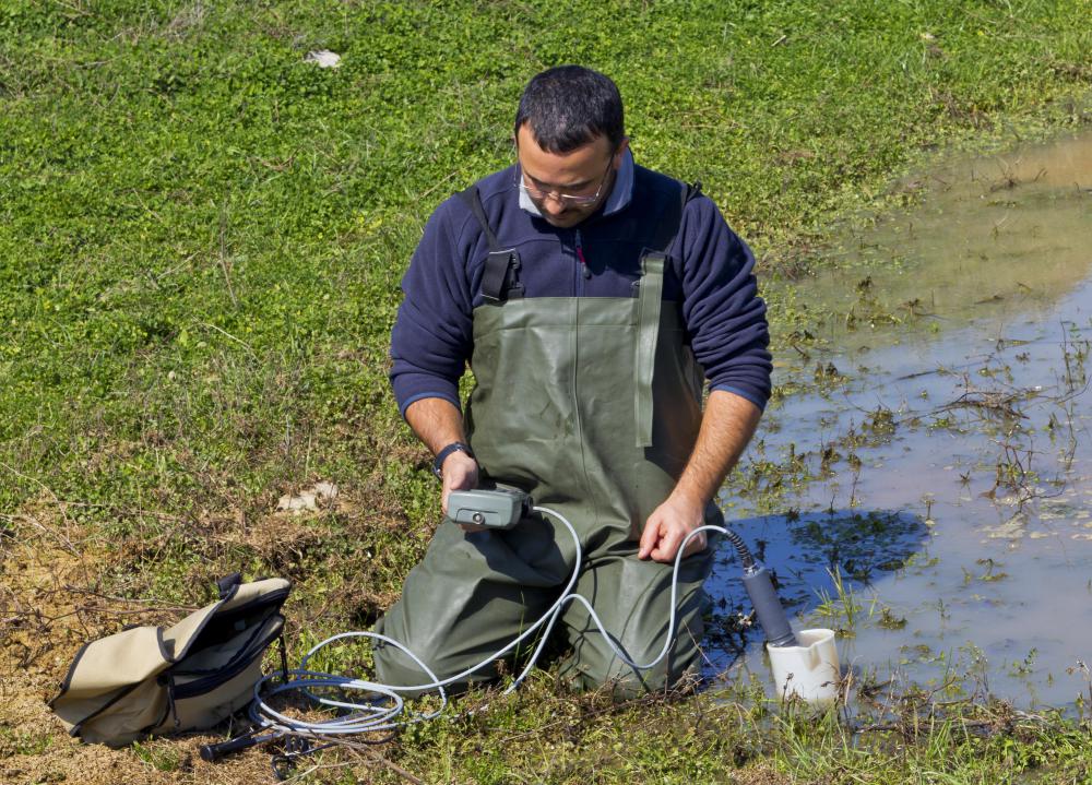 Biological scientists often take field samples.