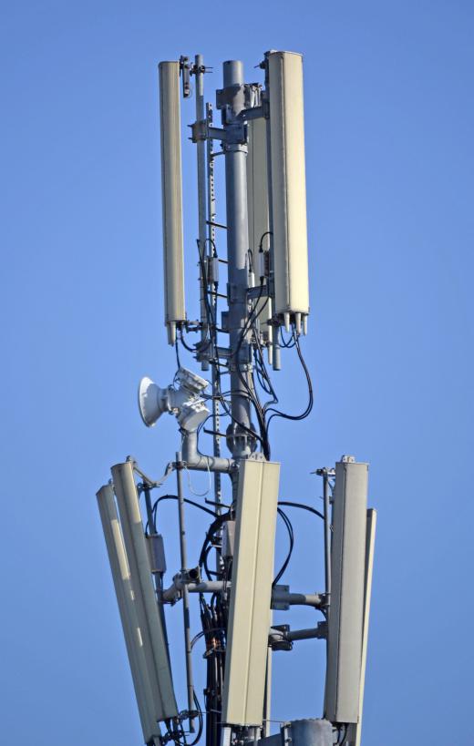Cell phone service providers may employ or contract tower climbers to build and repair their masts.