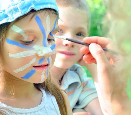 Face painting is a popular activity for attracting attention for an event, such as a community festival.