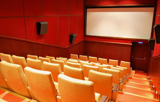 Supervisors at a theater make sure the films they are projecting have good sound quality.