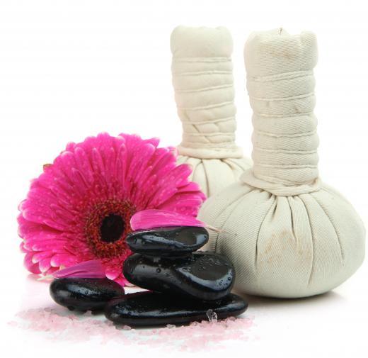 Some spa therapists are trained in warm compress treatments and rock treatments.