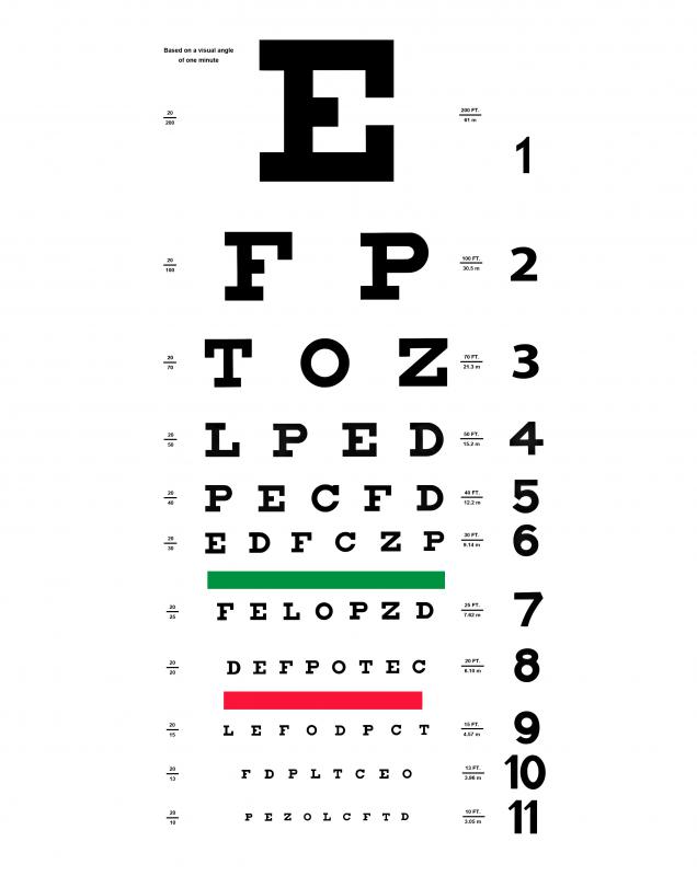 Vision testing is part of the DMV exam process.