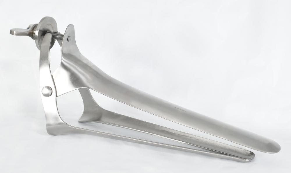 During a pelvic exam, a speculum is used by gynecologists to gain access to the patient's vaginal canal.