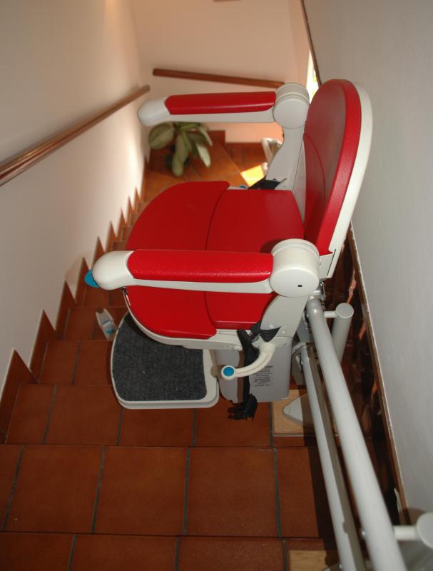 Physiotherapy may include conquering tasks such as climbing stairs, to eliminate the need for a stair lift.