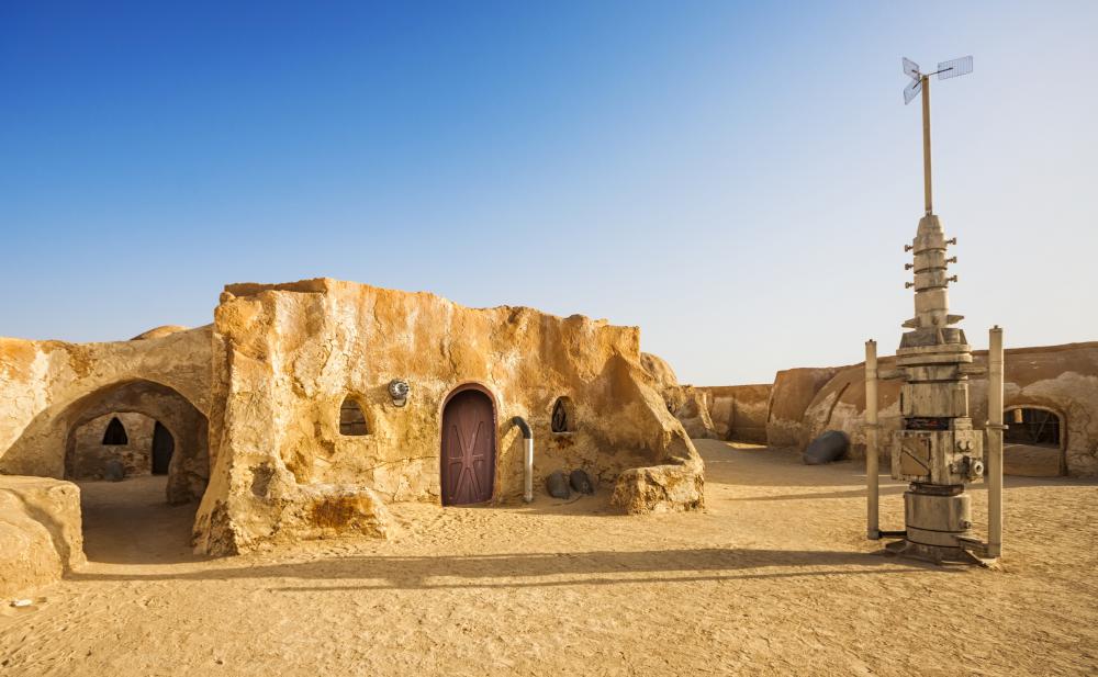 Movie producers make sure that work on sets, such as those that were used in the Star Wars films, is being completed on schedule.