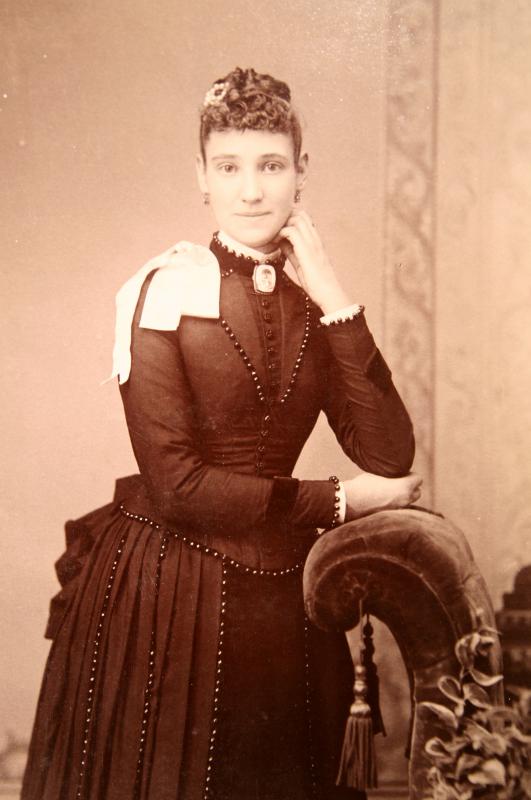 Victorian women of the 19th century generally only wore faint cheek color because pale skin was in style.
