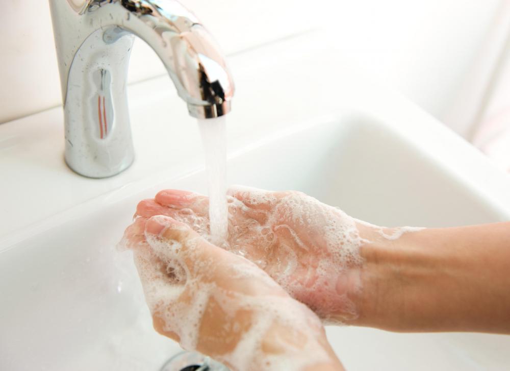 Frequent, thorough hand washing is key to food safety.