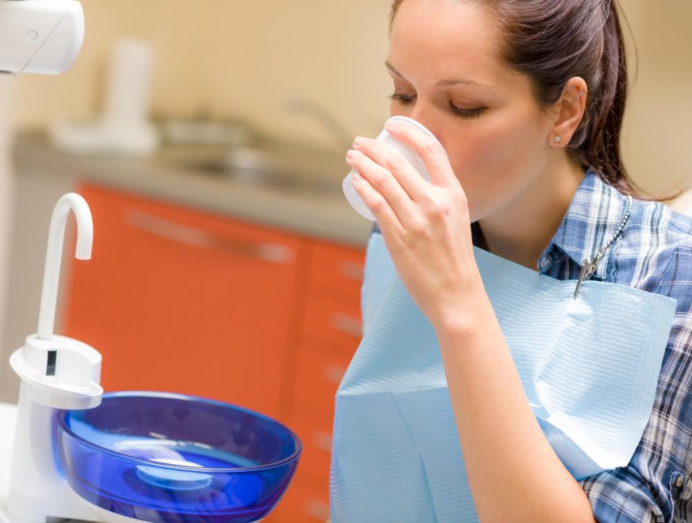 A dental intern may insure that patients are comfortable after having dental work done.