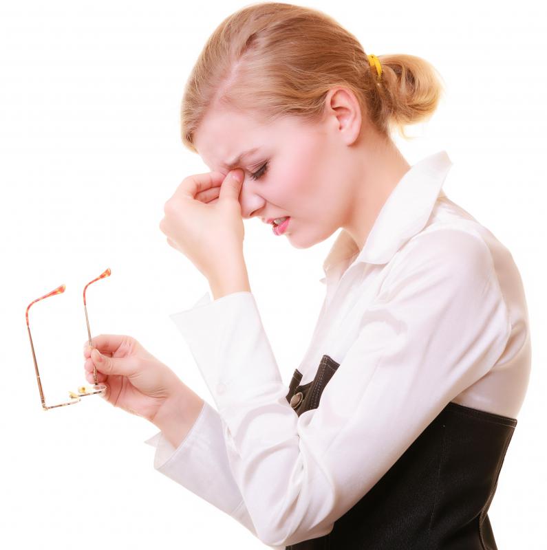 Bench technicians may strain their eyes in the course of work.