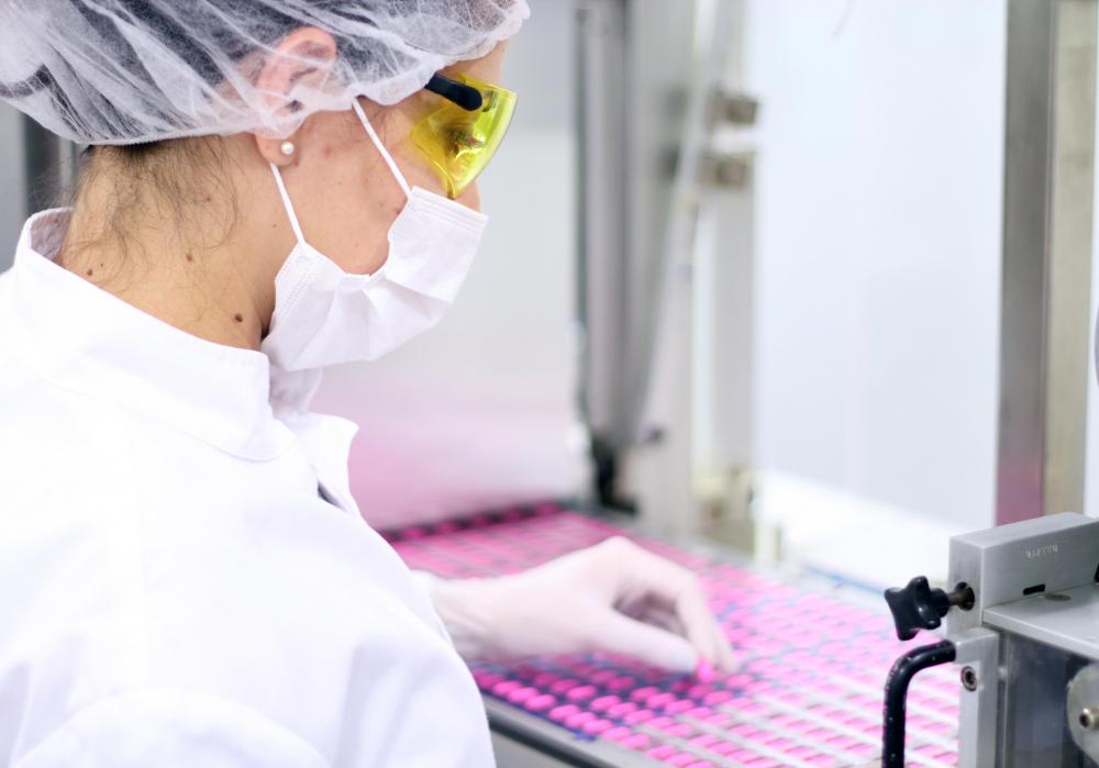 Quality control engineers may be employed by pharmaceutical manufacturers to ensure products remain uncontaminated.