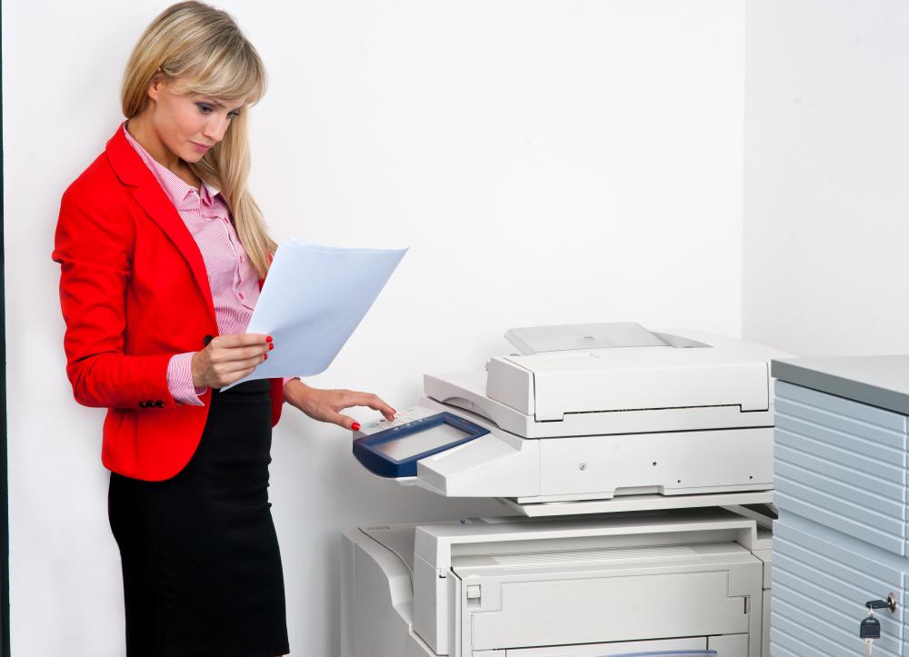 An office supervisor may ensure that equipment such as copy machines are functioning properly.