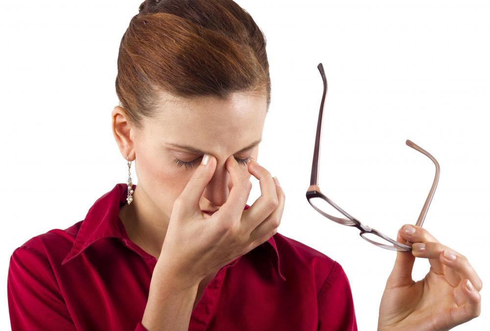 Computer software engineers can experience eye strain and fatigue from sitting in front of a computer for prolonged periods of time.