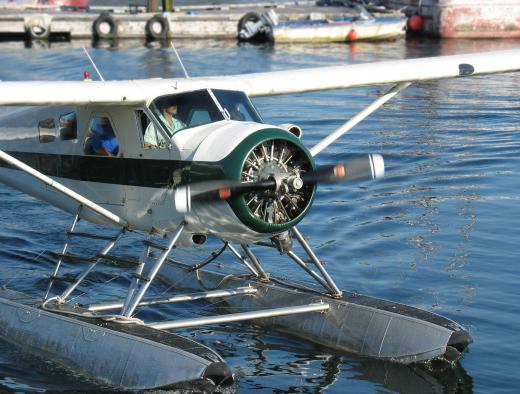 Many bush pilots use planes that can take off and land in water.