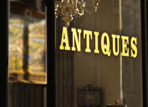 Many people who own antique shops are also appraisers.