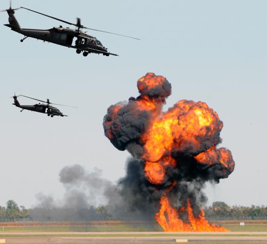 The military offers helicopter pilot jobs.