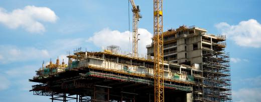 A journeyman electrician working with new construction must be comfortable working from scaffolding or a lift.