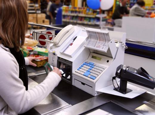 Supermarket cashier.