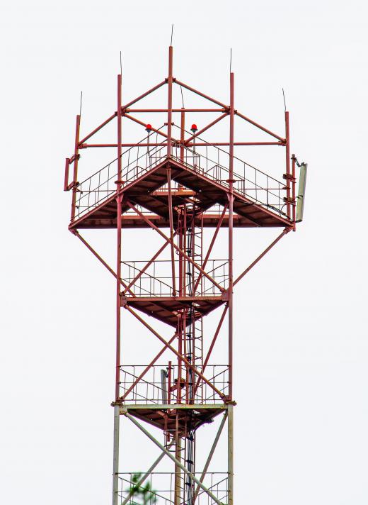 A cellular tower.